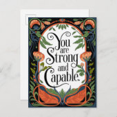 Carte Postale Faire-part Vous êtes forts et capables (Devant / Derrière)