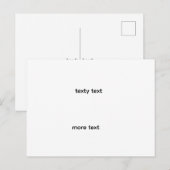 Carte Postale Faire-part waefwef (Devant / Derrière)