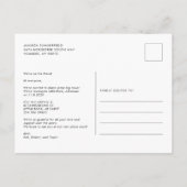 Carte Postale Faire-part Watercolor Palm Trees Coastal Moving (Dos)