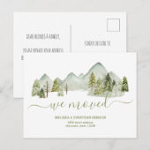 Carte Postale Faire-part We Moved New Home Address Announcement Postcard (Devant / Derrière)