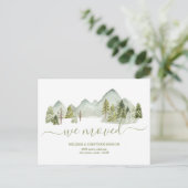 Carte Postale Faire-part We Moved New Home Address Announcement Postcard (Debout devant)