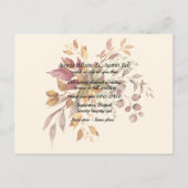 Carte Postale Faire-part Wedding Postponement Fall Colors (Devant)