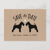 Welsh Terrier Silhouettes Mariage Enregistrer la d
