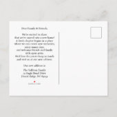 Carte Postale Faire-part We've Moved Black Silhouette Golf Cart (Dos)