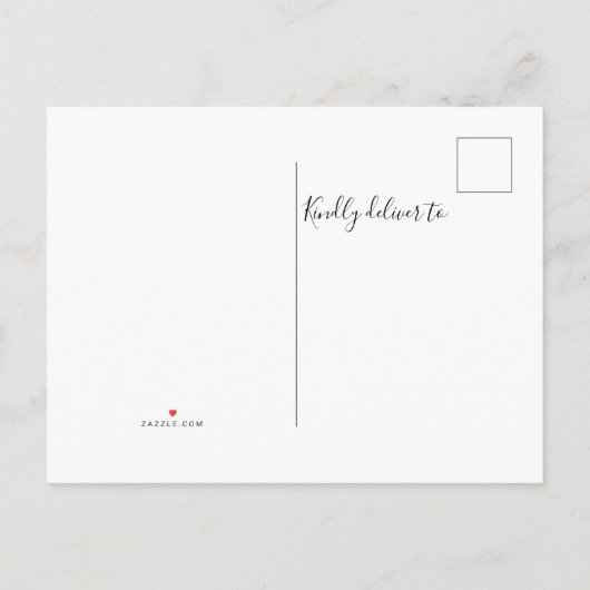 Carte Postale Faire-part We've Moved Change of Address Blue Door (Dos)