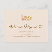 Carte Postale Faire-part We've Moved Fall Leaves Moving (Devant)