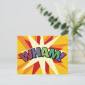 Carte Postale Faire-part WHAM Amusant Art Pop Comic Retro (Debout devant)
