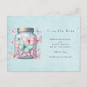 Carte Postale Faire-part Whimsical Butterflies in a Jar (Devant)