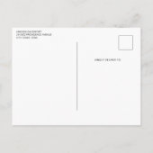 Carte Postale Faire-part Whimsical Flowers in a Planter Pot Cute (Dos)