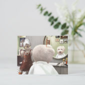 Carte Postale Faire-part Whimsical Pet Barber Shop (Debout devant)