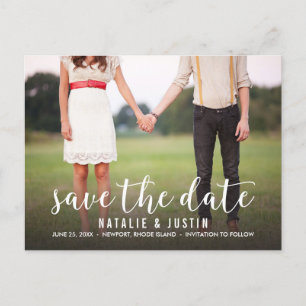 Carte Postale Faire-part Whimsy Photo Enregistrer la date de l'annonce