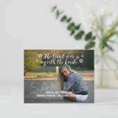 Carte Postale Faire-part White Tassel Worth Hassle Photo Graduation (Debout devant)