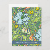 Carte Postale Faire-part William Morris Golden Lily CC1223 en mouvement (Devant / Derrière)