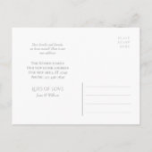 Carte Postale Faire-part William Morris Golden Lily CC1223 en mouvement (Dos)