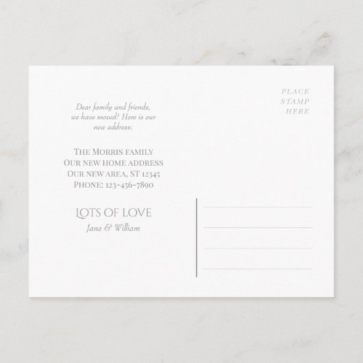 Carte Postale Faire-part William Morris Golden Lily CC1223 en mouvement (Dos)