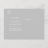 Carte Postale Faire-part Winter Blue Silver Éclairage de glace Éclairage de (Dos)