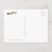 Carte Postale Faire-part Woohoo Fête de Réunions de Fun Enregistrer la Date (Dos)