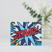 Carte Postale Faire-part ZOMG Bande dessinée rétro amusante Pop Art (Debout devant)