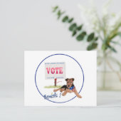 Carte Postale Faire sortir le VOTE (Debout devant)