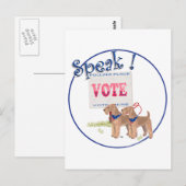 Carte Postale Faire sortir le VOTE (Devant / Derrière)