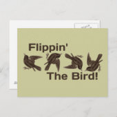 Carte Postale Faire tomber l'oiseau (Devant / Derrière)