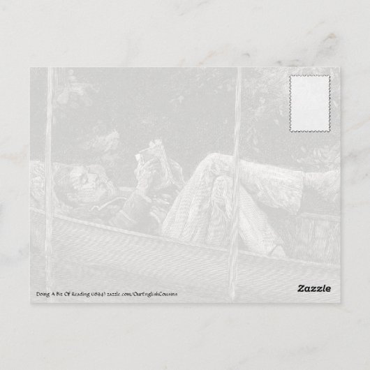 Carte Postale Faire Un Peu De Lecture (Dos)