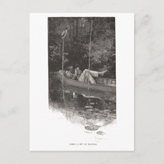 Carte Postale Faire Un Peu De Lecture (Devant)