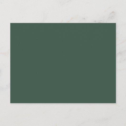 Carte Postale Faire une déclaration avec une couleur solide vert (Devant)