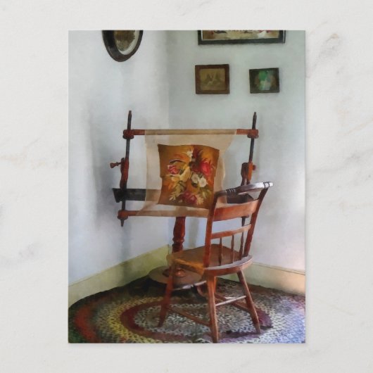 Carte Postale Faire une tapisserie (Devant)