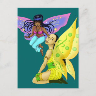 Carte postale Fairies Lil et Trixie