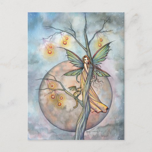Carte postale Fairy and Cat de Molly Harrison (Devant)