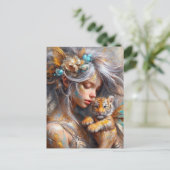 Carte Postale Fairy and her Baby Tiger Fairy (Debout devant)