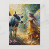 Carte Postale Fairy and her Cow (Devant)