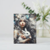 Carte Postale Fairy and Her Rabbit (Debout devant)