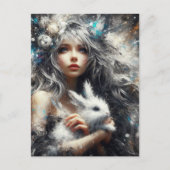 Carte Postale Fairy and Her Rabbit (Devant)