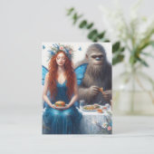 Carte Postale Fairy and Sasquatch Picnic (Debout devant)