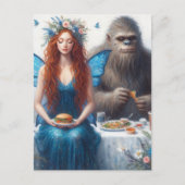 Carte Postale Fairy and Sasquatch Picnic (Devant)
