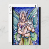 Carte postale Fairy and Wolf Cub (Devant / Derrière)