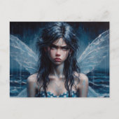Carte Postale Fairy Annoyed Rainy Ocean Trip (Devant)
