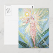 Carte postale Fairy Art - "Crystal Lights Fairy" (Devant / Derrière)
