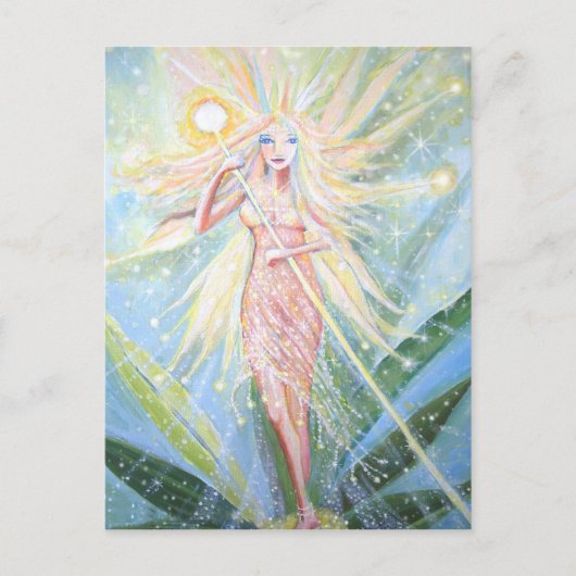 Carte postale Fairy Art - "Crystal Lights Fairy" (Devant)