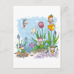 Carte Postale Fairy conte world 3