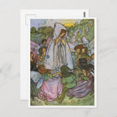 Carte postale Fairy Dance Vintage Illustration (Devant / Derrière)