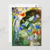 Carte Postale Fairy Dragonfly (Devant / Derrière)