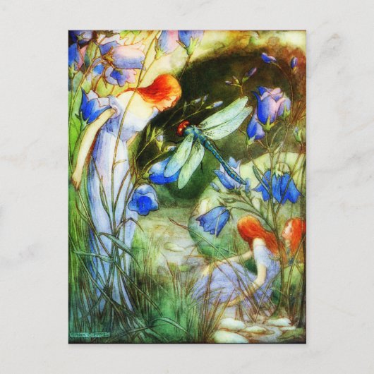 Carte Postale Fairy Dragonfly (Devant)