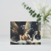Carte Postale Fairy Elder Homme prend un bain (Debout devant)