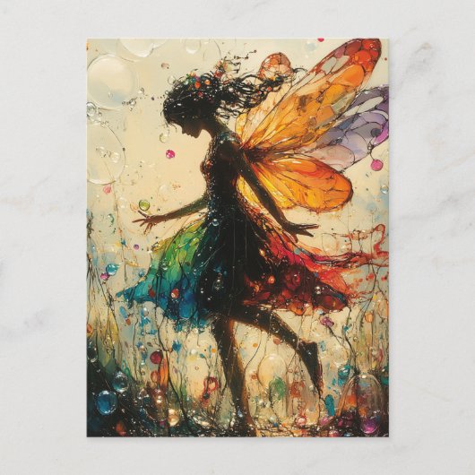 Carte Postale Fairy Fantasy with Bubbles (Devant)