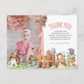 Carte Postale Fairy Forest Premier Anniversaire Photo Merci (Devant)