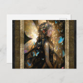 Carte Postale Fairy Girl'Imaginaire Art (Devant / Derrière)