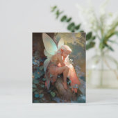 Carte Postale Fairy Girl'Imaginaire Art (Debout devant)